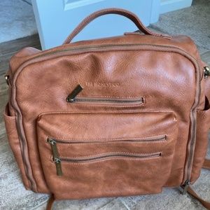 Honest Company Cross Country Vegan Leather Diaper Bag